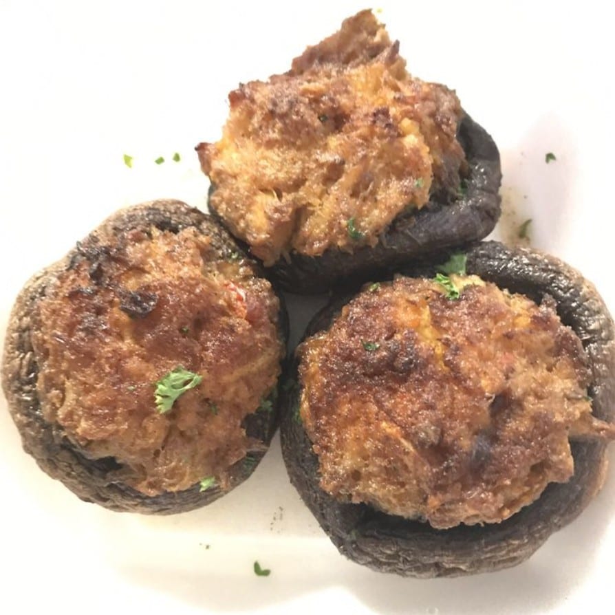 Crab Stuffed Mushrooms.
